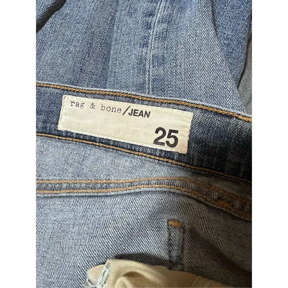 Rag & Bone Distressed Skinny Jean Denim Size 25